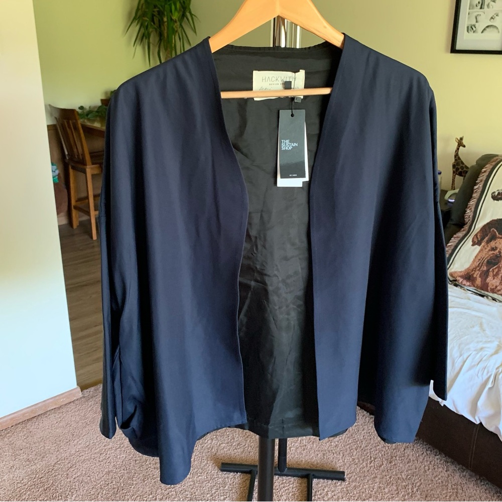 Hackwith Design House Blazer Open Front Jacket NWT
